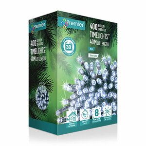 Premier Timelights Multi-Action Battery Lights - 400 White