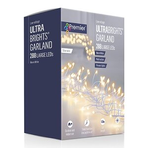 Premier UltraBright Garland 288 Warm White LED's