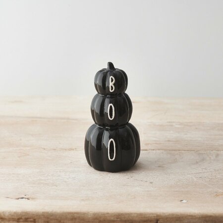Pumpkin Stack Ornament Black