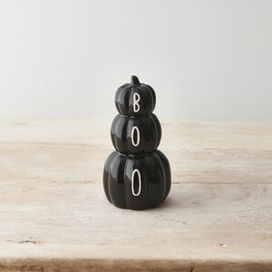 Pumpkin Stack Ornament Black