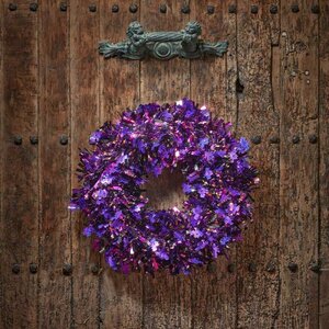 Purple Halloween Wreath