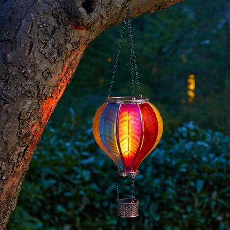 Rainbow Balloon Fiesta Solar Hanging LIght