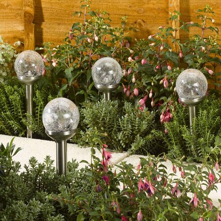 Rainbow Glass Stake Light Stainless Steel - image 1