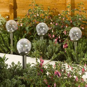 Rainbow Glass Stake Light Stainless Steel - image 1