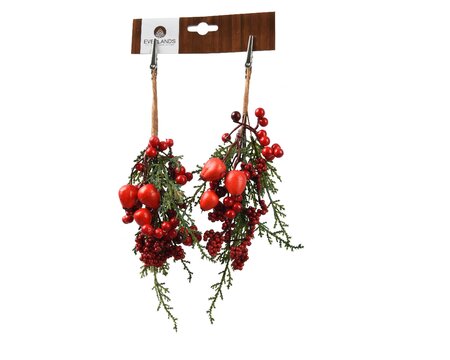 Red Big Berry Clip on Decoration - image 1