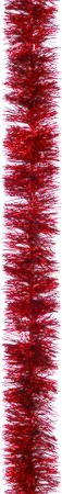 Red Fine Cut Tinsel 200cm x 7.5cm