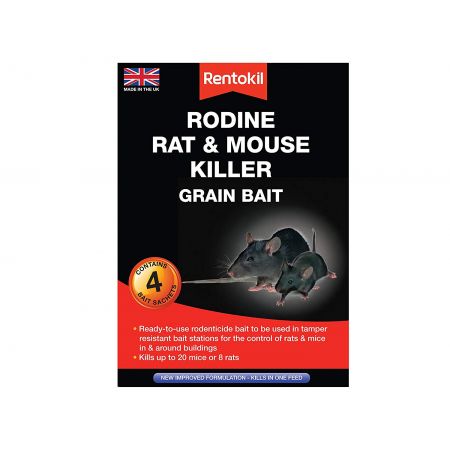 Rentokil Rodine Mouse And Rat Killer 4 Sachets - image 1