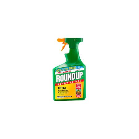 Roundup Fast Action Weedkiller Trigger Bottle 1.2L (1 Litre +20% Extra Free)