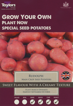 Rudolph Seed Potato Pack Of 10 Potatoes