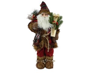 Santa Ski Lantern Figure 60cm