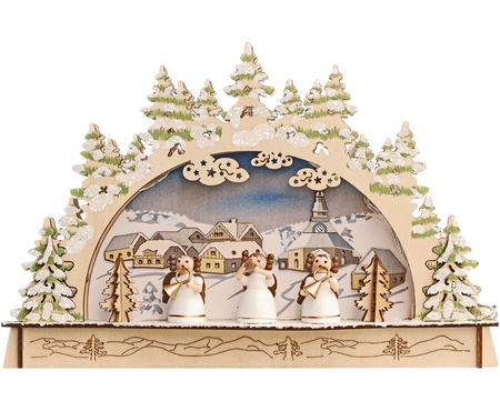 Schulte Wooden Light Arch 30cm - 3 Angels
