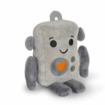 Seriously Strong Rubberoid Robot Plush Dog Toy