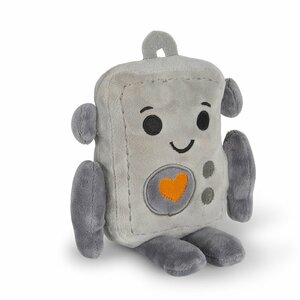 Seriously Strong Rubberoid Robot Plush Dog Toy