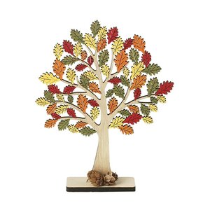 Small Autumn Leaves Wooden Tree Decoration