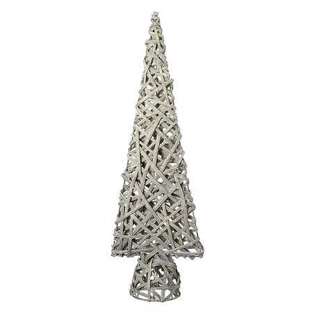 Small Cream Basket Cone Tree