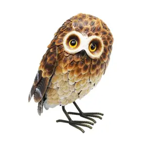 Small Metal Garden Sculpture - Owl