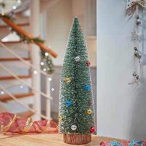 Smart 40cm Bauble Frosted Fir Tree