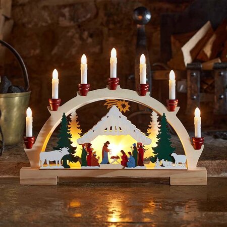 Smart 7 LED Nativity CandleBridge