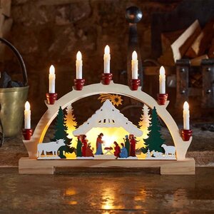 Smart 7 LED Nativity CandleBridge