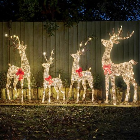 Smart 95cm GlitterTwist Reindeer - Gold