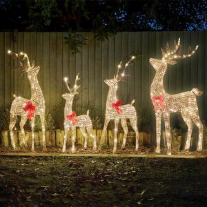 Smart 95cm GlitterTwist Reindeer - Gold