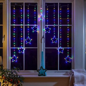 Smart Curtain 254 LED Star - Multi Coloure