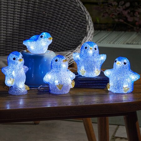 Smart InLit Ice Penguins  Set of 5