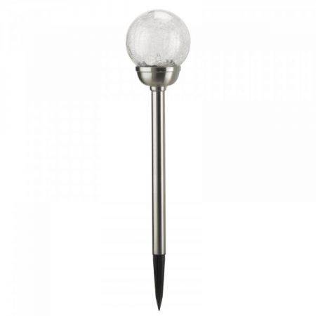 Smart Majestic Crackle Globe Stake Light - image 1