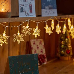 Smart Set of 20 SnoFlake String Lights - Set