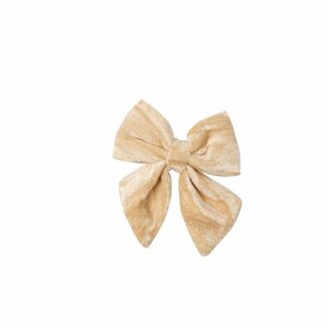 Smart Velvet Bow - Champagne 13cm