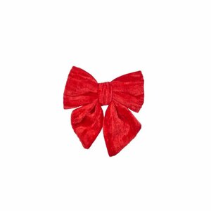 Smart Velvet Bow - Ruby 13cm