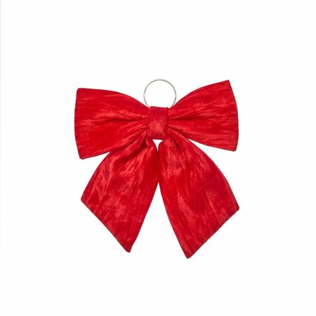 Smart Velvet Bow - Ruby 22cm