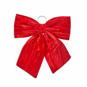 Smart Velvet Bow - Ruby 44cm