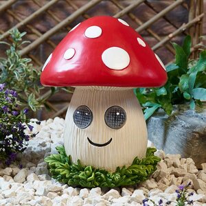 Solar Blinkin' Mushroom Garden Ornament - image 2