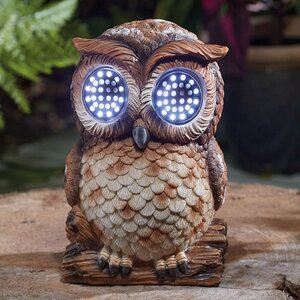 Solar Blinkin' Owl Large Garden Ornament