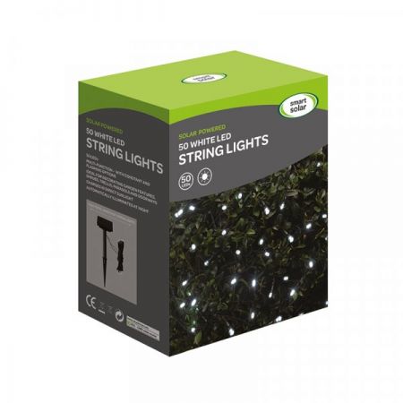 Solar Strings 50 Cool White Leds