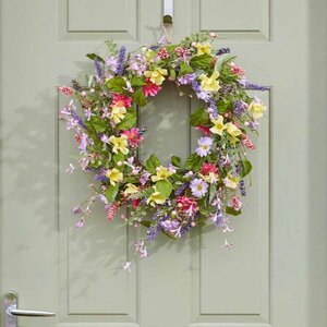 Spring Whirl Artificial Wreath 45cm