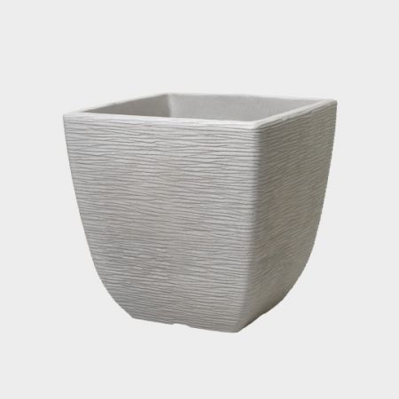 Square Cotswold Planter 38Cm Limestone Grey