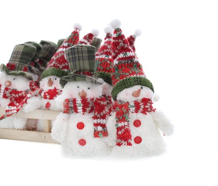 Standing Decorative Snowmen 12 x 20cm