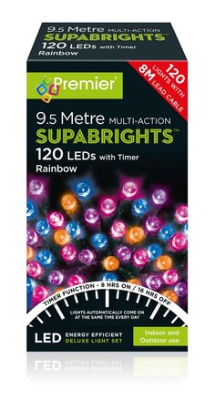Supabrights Multi-Action 120 LED Rainbow with Timer