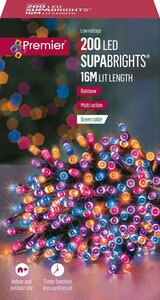 Supabrights Multi-Action 200 LED Rainbow with Timer