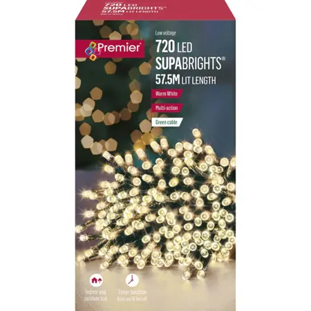 Supabrights Multi-Action 720 LED Warm White