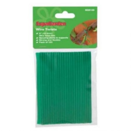 Supagarden Wire Twists Pack Of 100