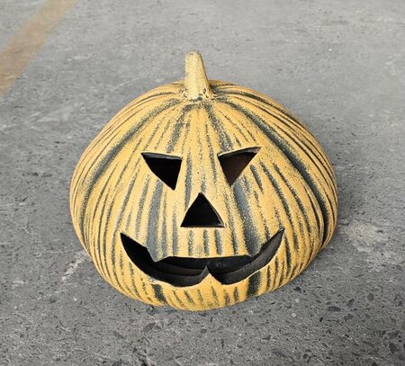 Terracotta Pot Fang Painted Pumpkin - image 1
