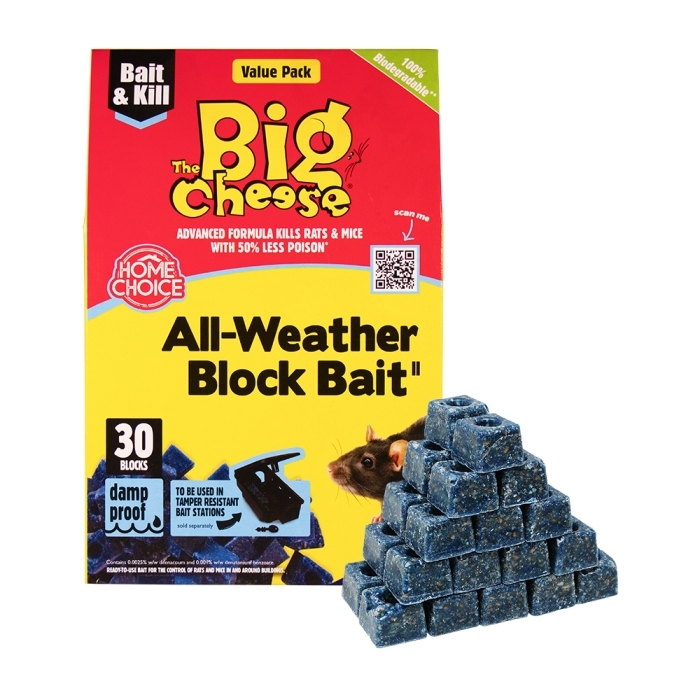 The Big Cheese AllWeather Block Bait 30X10G Horticentre Your