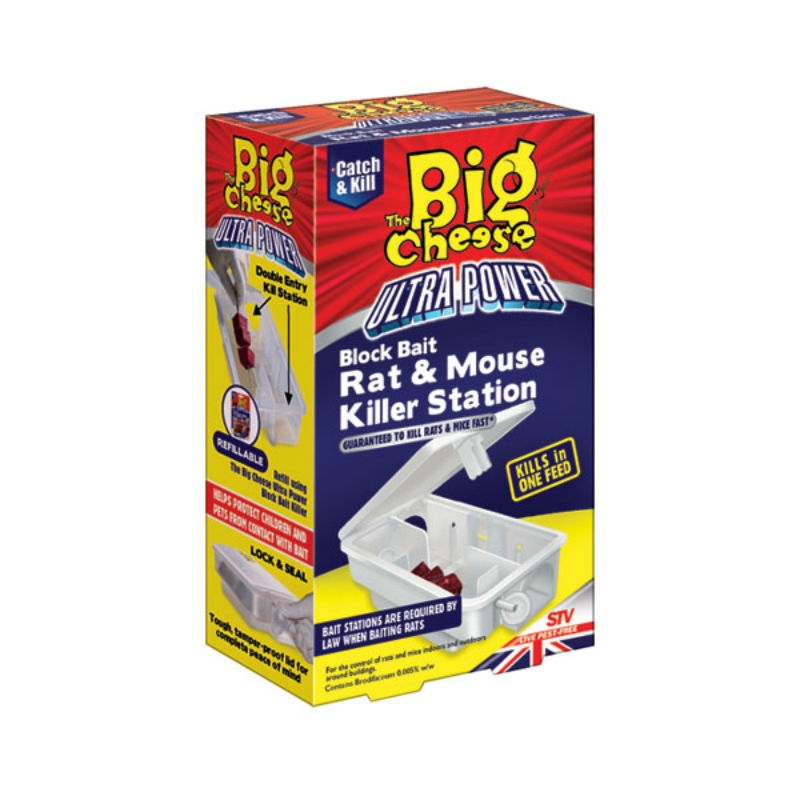 The Big Cheese Ultra Power Block Bait² Rodent Killer Kit Horticentre