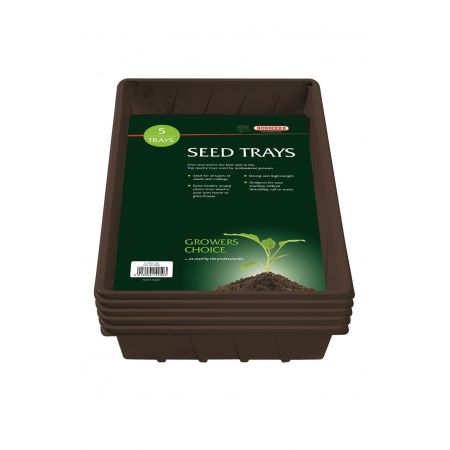 Tildenet Growers Choice Seed Tray Black Pack Of 5