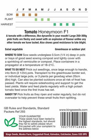 Tomato - Honeymoon F1 - Kings Seeds - image 2