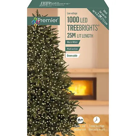 Treebrights 1000 Multi-Action Warm White LED w/timer