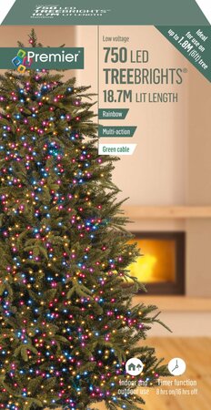 Treebrights 750 Multi-Action Rainbow LED with Timer